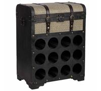 WANDERLUST DECO Baúl botellero de Madera marrón 45x28x59h cm