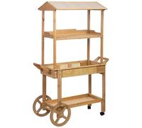 WANDERLUST DECO Carro expositor de madera 103x48x154h cm