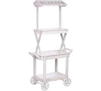 Wanderlust deco Carro expositor-estantería de madera 86x45x162h cm