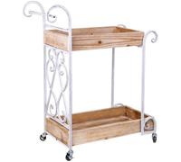 Wanderlust deco Carro expositor marrón, 62x35x86h cm