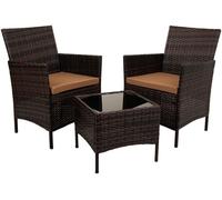 Wanderlust deco Conjunto de mesa y 2 sillones mesa:45x45x39h-sillon:(2)68x59x83h cm