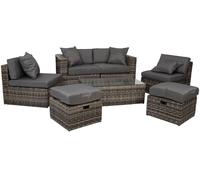 Wanderlust deco Conjunto mesa, sofa, 2 sillones y 2 reposapies