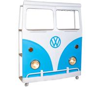 Wanderlust deco Furgoneta barra botellero de metal y madera azul 135x40x178