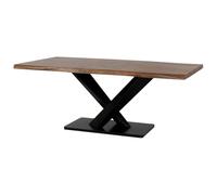 WANDERLUST DECO Mesa de Comedor Borde Vivo de Madera Acabado Acacia Natural 200x100x76