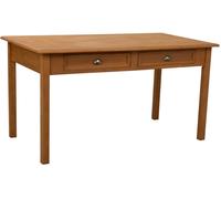 Wanderlust deco Mesa de comedor con 2 cajones marron 150x80x78