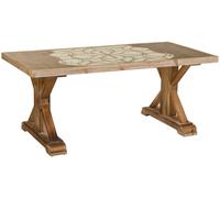 Wanderlust deco Mesa de madera marrón 120.5x60.5x50.5