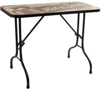 Wanderlust deco Mesa rectangular de metal negra 100x47x75