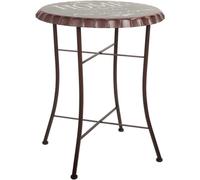 Wanderlust deco Mesa redonda de metal negra d60x71h cm