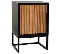 WANDERLUST DECO Mesita 1 Puerta Madera y Metal 40x35x61h cm