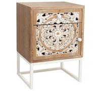 WANDERLUST DECO Mesita de Madera Blanca 45x35x60