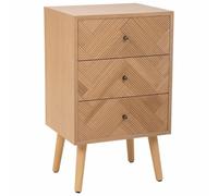 WANDERLUST DECO Mesita de Madera con 3 cajones 42x34x70
