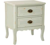 WANDERLUST DECO Mesita de Madera con Dos cajones 50x38x55h cm