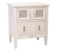WANDERLUST DECO Mesita de Madera lacada en beig 46x32x52h cm