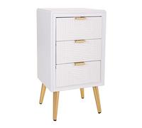 WANDERLUST DECO Mesita de Madera Tres cajones