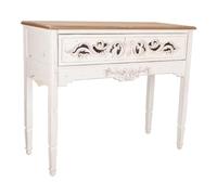 WANDERLUST DECO Recibidor de Madera Blanco 110x46x90.5
