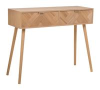 WANDERLUST DECO Recibidor de Madera con 2 cajones Marron 99x34x78