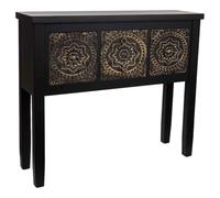 WANDERLUST DECO Recibidor de Madera de 3 cajones y 4 Puertas 95x26x80