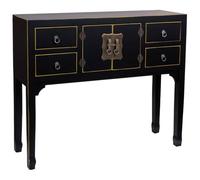 WANDERLUST DECO Recibidor de Madera de 4 cajones y 2 Puertas 95x26x78