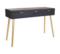 WANDERLUST DECO Recibidor de Madera Gris Oscuro 120x41x78