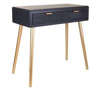 WANDERLUST DECO Recibidor de Madera Gris Oscuro 82x41x78