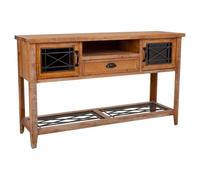 WANDERLUST DECO Recibidor de Madera marrón 145x36x80
