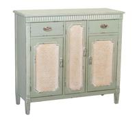 WANDERLUST DECO Recibidor de Madera Verde 95x36x88