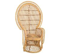 WANDERLUST DECO Sillón Vintage de bambú marrón 96x49,5x140