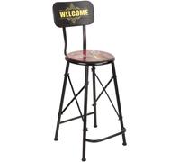 Wanderlust deco Taburete alto de metal rojo 46x40x100h cn