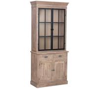 WANDERLUST DECO Vitrina de Madera marrón 87x40x198h cm