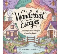 Wanderlust Escapes: Countryside Cottages Coloring Book - Serene Country Scenes with Cozy Cottages, English Gardens & Peaceful Retreats