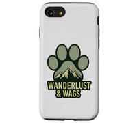 Wanderlust Senderos de Senderismo Perros Wagging Tails Trail Buddies Carcasa para iPhone SE (2020) / 7/8