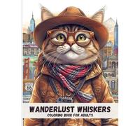 Wanderlust Whiskers: A Traveling Cat Coloring Book: Relaxing Adult Coloring Pages Inspired by Asian Streets, Travel Adventures, and Mindful Exploration