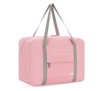 WANDF Bolsa de Mano Ryanair 40x30x20, Bolsa Deportiva Pequeña Plegable para Avión, Bolso de Viaje Fin de Semana Unisex Hombre y Mujer (Rosa 24L)