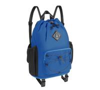 WANDF Bolsa de natación como bolsa de gimnasio con bolsa húmeda extraíble, mochila de playa con fondo de malla contra arena, mochila con cordón, correa de suelo para esterilla, impermeable para