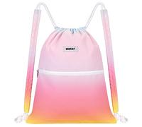WANDF Mochila con Cordones y Acolchado para Los Hombros Bolsa de Gimnasia Bolsa de Deporte Mochila Gimnasio Gym Cuerdas Ajustable para Hombres y Mujeres (Arco Iris)