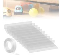 WANDGU 10 bloques de juguetes para muebles con cinta adhesiva: 39 x 4 x 8 cm Blocker de juguetes sofá, bloques de juguetes debajo del sofá, bloques de juguetes transparentes para sofá, cama, sofá,