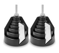 WANDGU 2 herramientas de plástico para biselado: herramienta de desbarbado, desbarbado manual para tubos de plástico de 20, 25, 32, 40, 50 y 63 mm, sacapuntas de tubo de polietileno (negro)