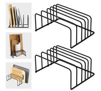 WANDGU 2 soportes para tabla de cortar : estante para utensilios de cocina soporte para tabla de cortar, organizador de cocina multifuncional para la cocina