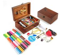 WANDGU 37 Piezas Kit de Costura: Accesorios de Costura Premium, Accesorios Portátil Costurero, Juego de Costura Viajes, Costura Profesional Set, Costurero para Sastre, Familia, Principiante