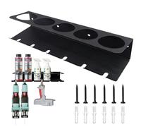 WANDGU 43 x 10 cm. Soporte para botes de aerosol: soporte para latas, estante de almacenamiento para latas de lubricante, soporte para botellas de aerosol, resistente organizador de botellas de 5