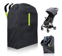 WANDGU bolsa de transporte para cochecito grande 600D para viajes en avión, resistente bolsa de viaje impermeable para asiento de coche, 120 x 63 x 43 cm, Negro, Unisex