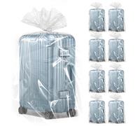WANDGU Bolsas de Almacenamiento Extragrandes de Plástico Transparente: 8 Piezas 100 x 152 cm Grandes Bolsas de Almacenamiento de Plástico Gigantes, Gruesas y Duraderas para Equipaje, Maleta