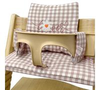 WANDGU Cojín de asiento para trona Stokke Tripp Trapp: suave y cómodo cojín para silla alta, revestimiento laminado, juego de cojines de asiento para trona Stokke Tripp Trapp (margaritas pequeñas)