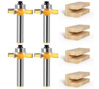 WANDGU Fresa de ranura de disco para fresadora: 4 piezas de 8 mm de vástago de ranurado, fresa de superficie, fresadora de ranura, fresadora superior para máquina de grabado, máquina de corte (3 mm, 4