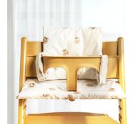 WANDGU Juego de cojín de asiento para trona: juego de cojín antideslizante con doble acolchado en el respaldo, montaje sencillo, reductor de asiento para trona para silla alta Stokke Tripp Trapp