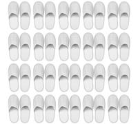 WANDGU Juego de zapatillas de hotel: 20 pares de pantuflas de invitados de 28 x 11 cm, zapatillas de rizo para centros de belleza, bienestar, médicos, hoteles, mujeres y hombres, zapatillas de