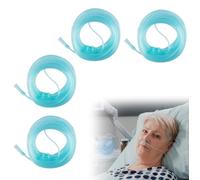 WANDGU Lot de 4 Tube D'alimentation en Oxygène: Tube D'oxygène Nasal en Silicone Transparents, Tuyau O2 de 5 m pour La Thérapie Respiratoire et Les Appareils d'Inhalationion (Interface 8mm)