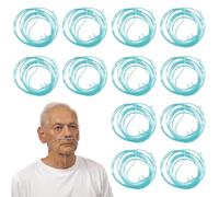 WANDGU Oxígeno Cánula Nasal: Paquete de 12 de Tubo de Oxígeno de Silicona Transparente con Conexión Libre, Tubo de O2 de 5 m para Terapia Respiratoria y Dispositivos de Inhalación (Interfaccia 8mm)