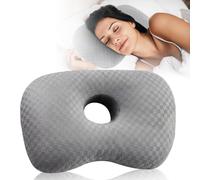 WANDGU Piercing de almohada con orificio: suave cojín para la oreja, almohada para dormir de lado, piercing de oreja, almohada de alivio para dolor de oído, piercing para dormir de lado, contra el