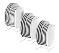 WANDGU - Plato de almacenamiento Range Pack de 3 unidades, placa, escurridor de platos para armario de cocina, platos de almacenamiento, encimera y armario